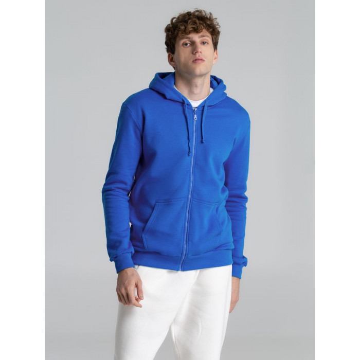 Толстовка на молнии с капюшоном Siverga Heavy 2.0, ярко-синяя, размер 5XL
