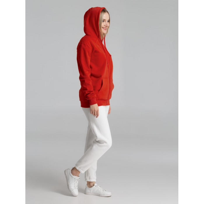 Толстовка на молнии с капюшоном Siverga Heavy 2.0, красная, размер 4XL