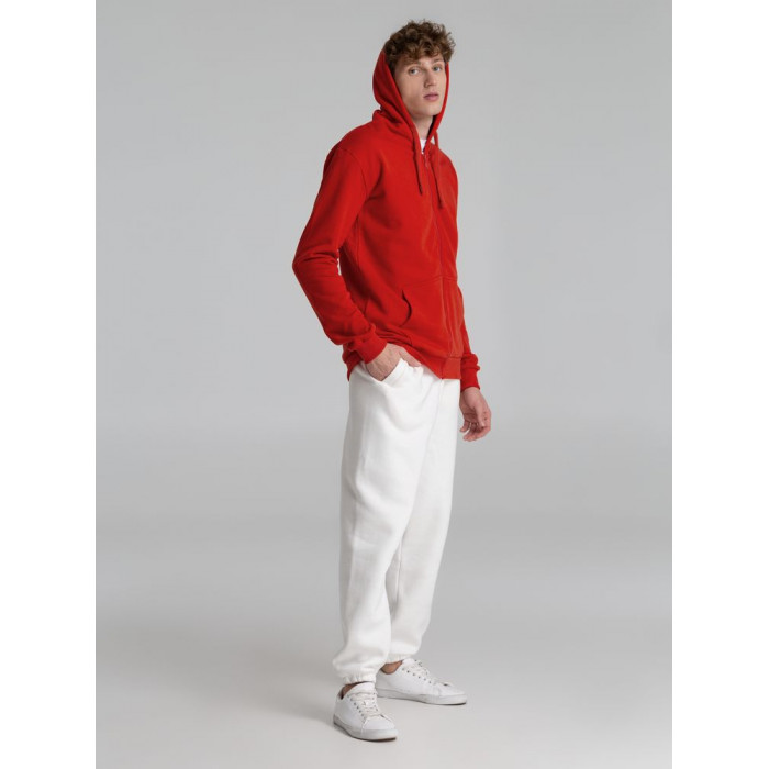 Толстовка на молнии с капюшоном Siverga Heavy 2.0, красная, размер 4XL