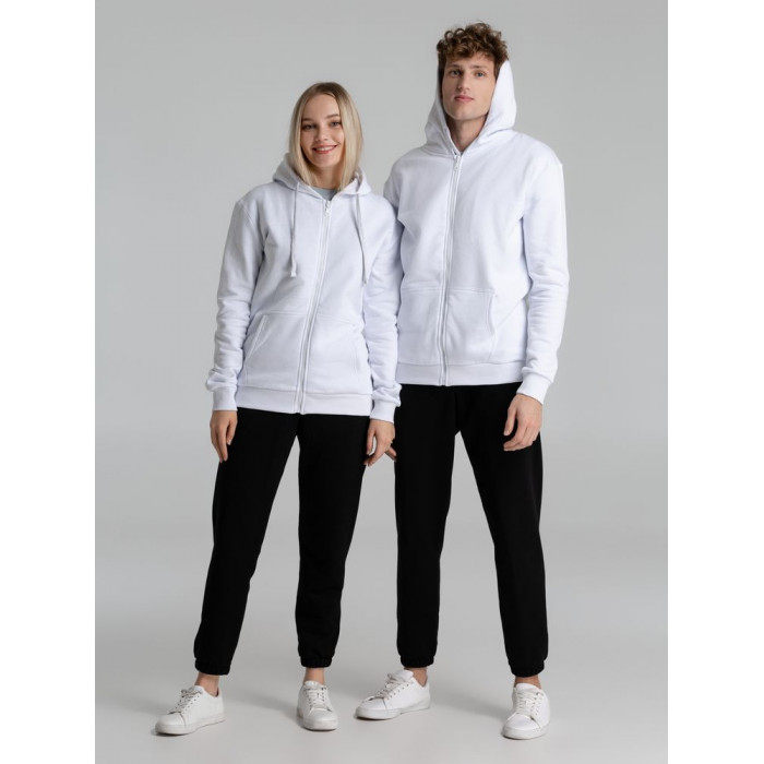 Толстовка на молнии с капюшоном Siverga Heavy 2.0, белая, размер 5XL