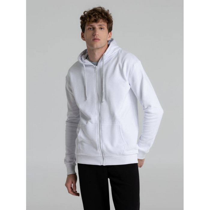 Толстовка на молнии с капюшоном Siverga Heavy 2.0, белая, размер 5XL