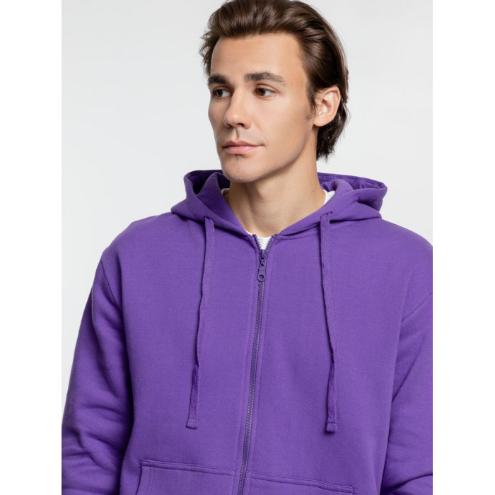 Толстовка на молнии с капюшоном Siverga Heavy 2.0, фиолетовая, размер 4XL