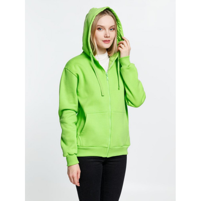 Толстовка на молнии с капюшоном Siverga Heavy 2.0, зеленое яблоко, размер 4XL