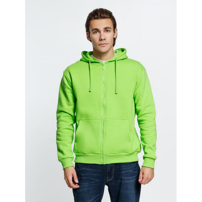 Толстовка на молнии с капюшоном Siverga Heavy 2.0, зеленое яблоко, размер 4XL