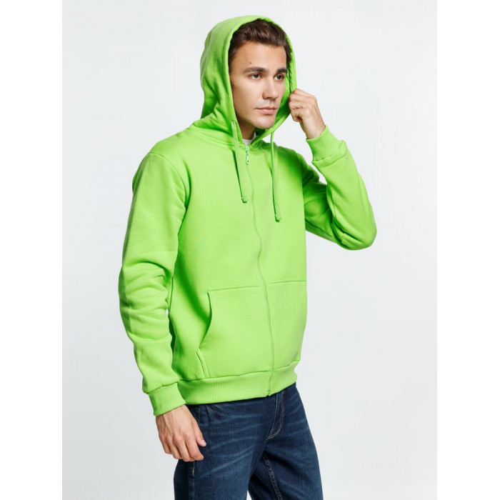 Толстовка на молнии с капюшоном Siverga Heavy 2.0, зеленое яблоко, размер 4XL