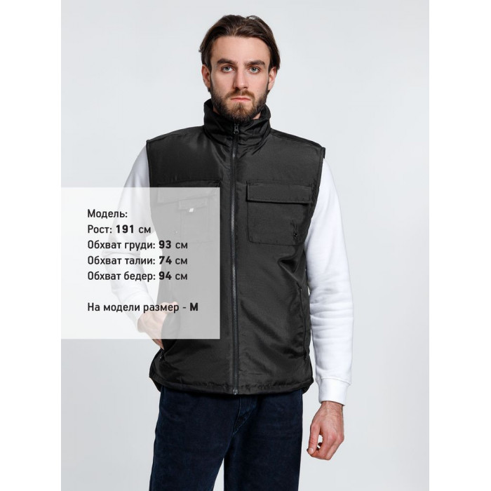 Жилет мужской Stokholm, черный, размер M