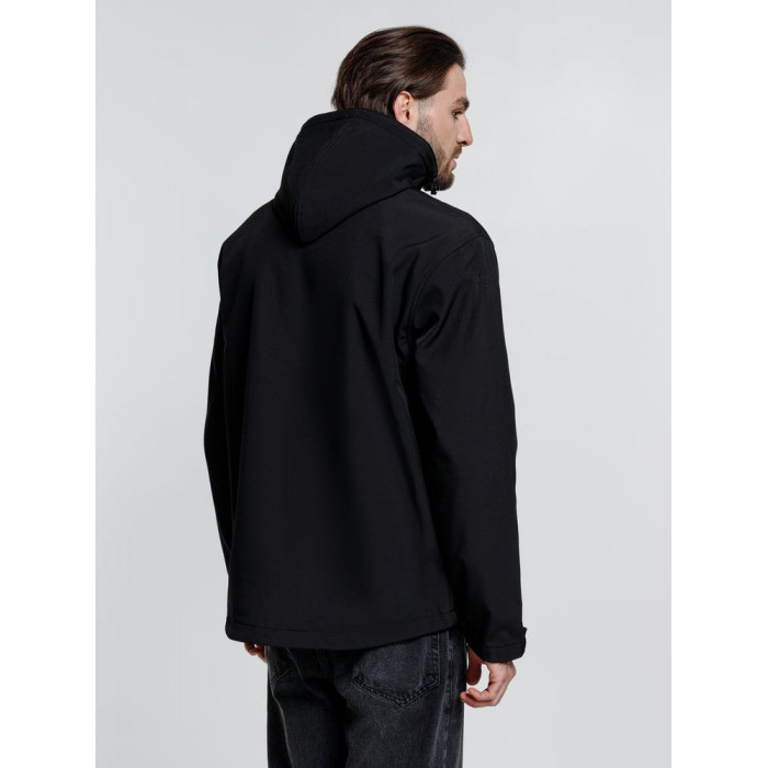 Куртка софтшелл мужская Zagreb, черная, размер XXL