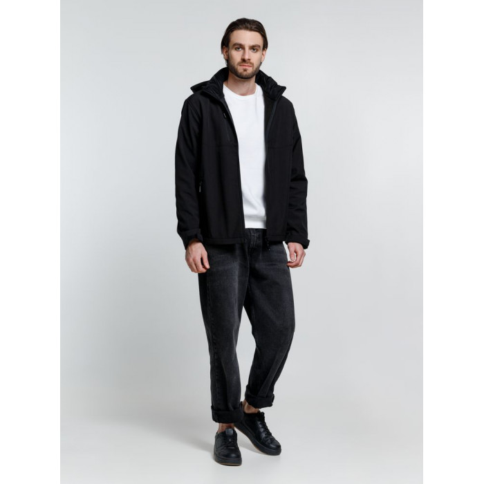 Куртка софтшелл мужская Zagreb, черная, размер XXL