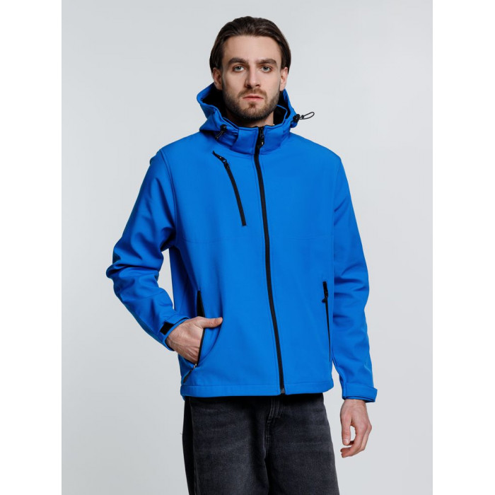 Куртка софтшелл мужская Zagreb, ярко-синяя, размер XXL