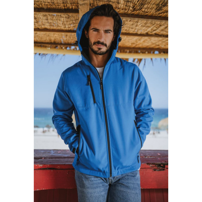 Куртка софтшелл мужская Zagreb, ярко-синяя, размер XXL