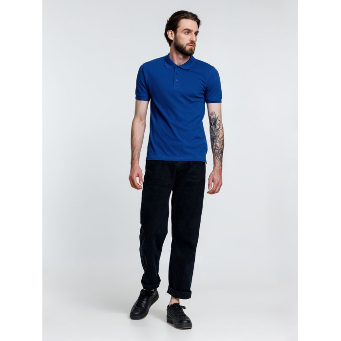 Рубашка поло мужская Adam, ярко-синяя, размер XXL