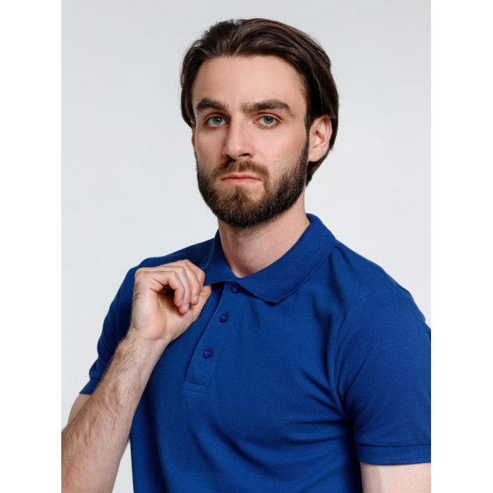 Рубашка поло мужская Adam, ярко-синяя, размер XXL