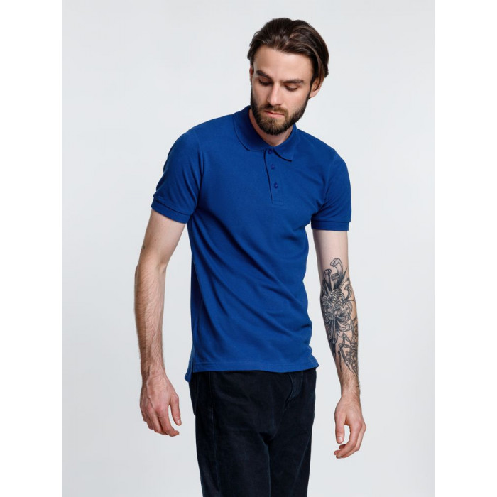 Рубашка поло мужская Adam, ярко-синяя, размер XXL