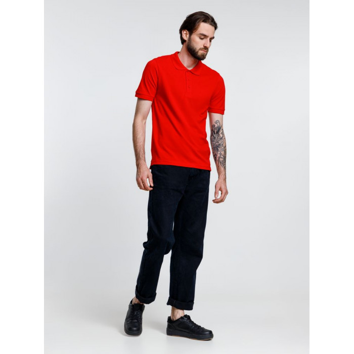 Рубашка поло мужская Adam, красная, размер XXL