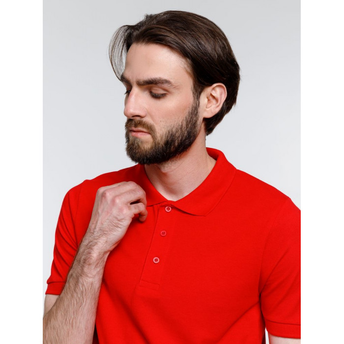 Рубашка поло мужская Adam, красная, размер XXL