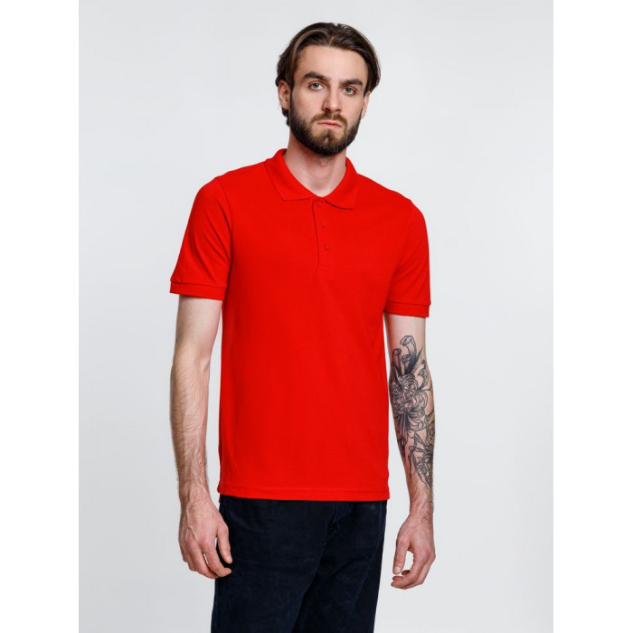 Рубашка поло мужская Adam, красная, размер XXL