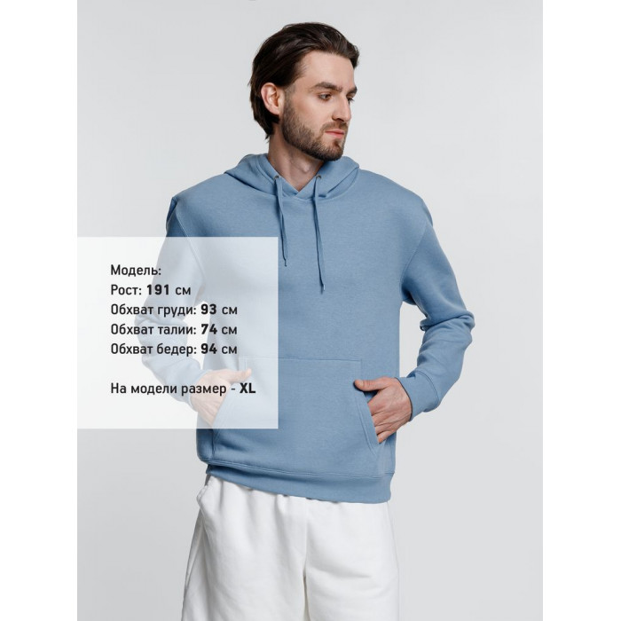 Худи унисекс Phoenix, голубое, размер XXL