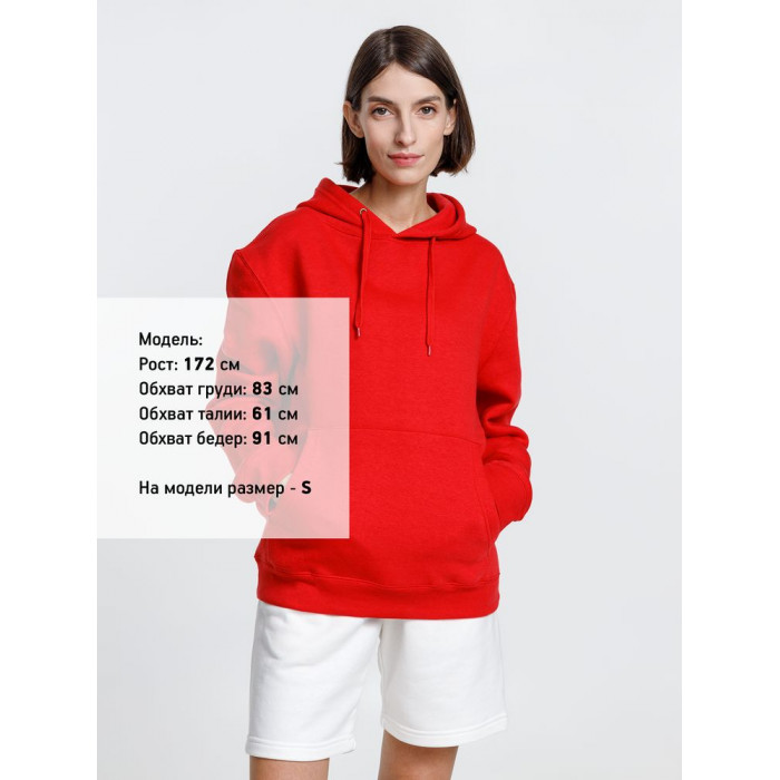 Худи унисекс Phoenix, красное, размер XXL