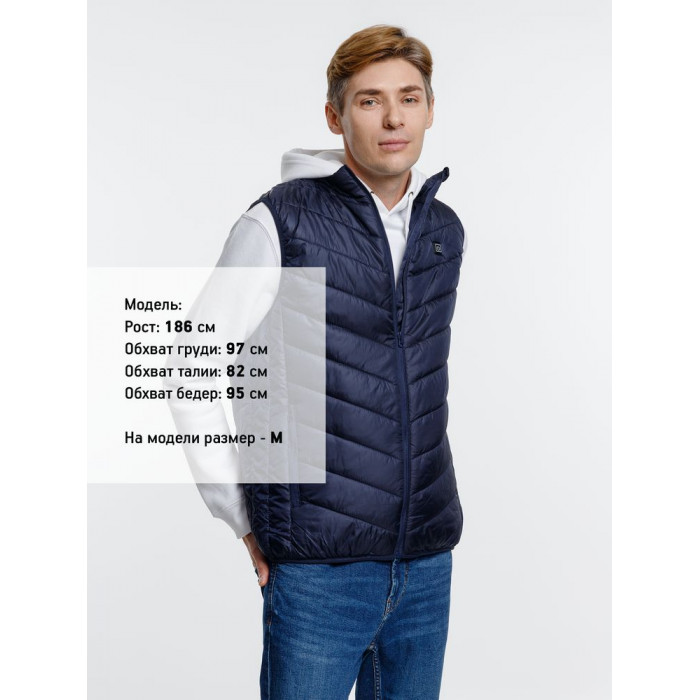 Жилет с подогревом Thermalli Valmorel, темно-синий, размер 3XL