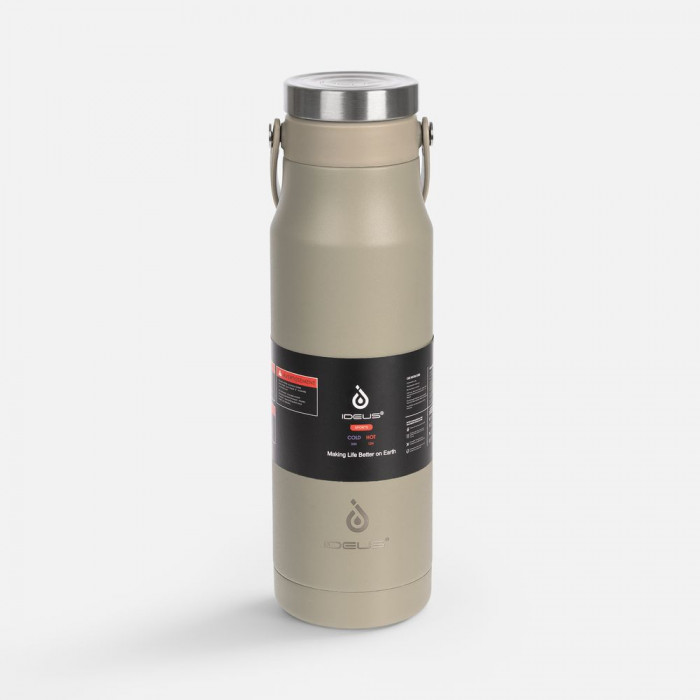 Термобутылка Tateyama, серо-бежевая