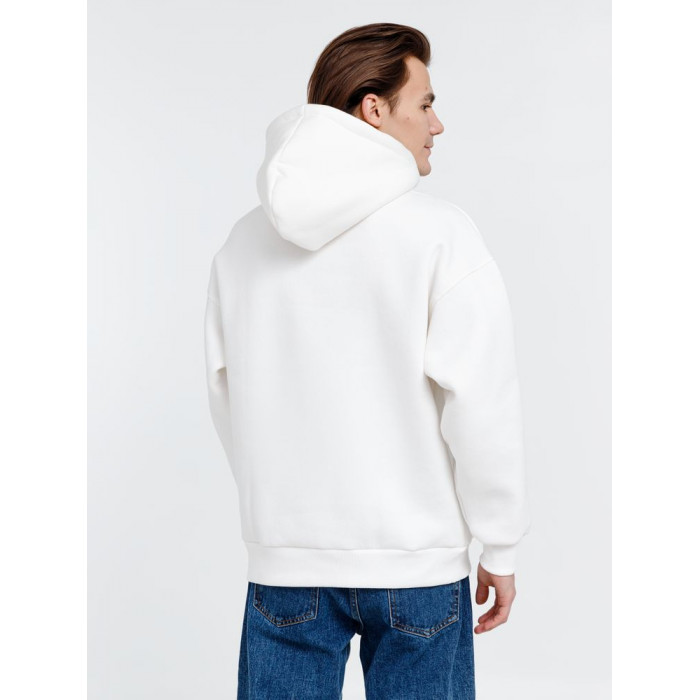 Худи оверсайз унисекс Go Easy, молочно-белое, размер XL