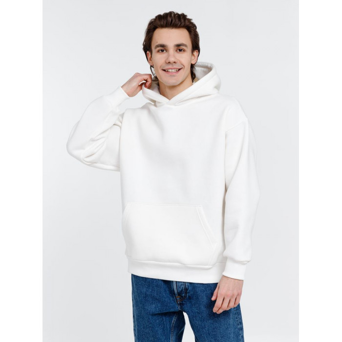 Худи оверсайз унисекс Go Easy, молочно-белое, размер XL