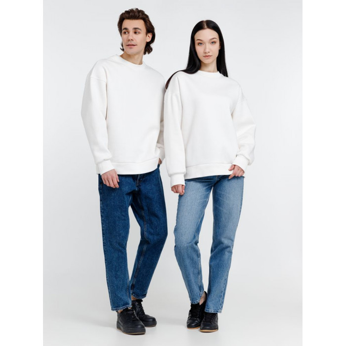 Свитшот оверсайз унисекс True Self, молочно-белый, размер XL