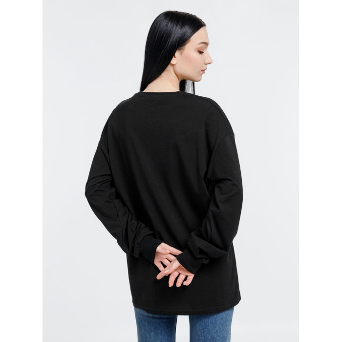 Футболка оверсайз унисекс City Sapiens, черная, размер S