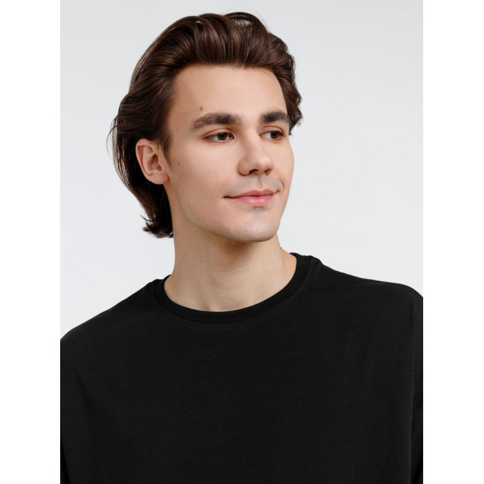 Футболка оверсайз унисекс City Sapiens, черная, размер S