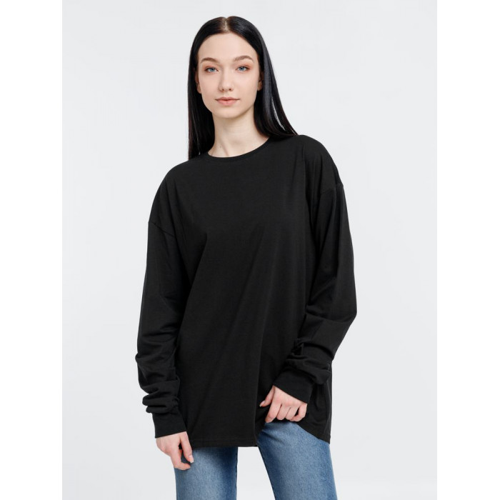 Футболка оверсайз унисекс City Sapiens, черная, размер S