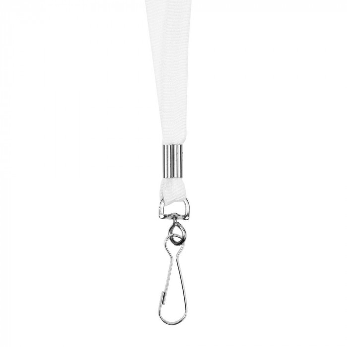 Лента с карабином Colorplan, белая
