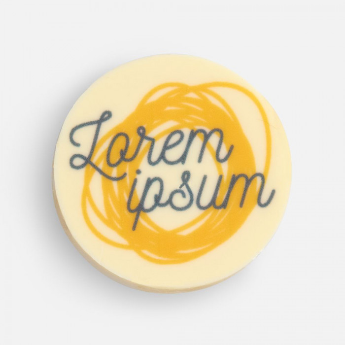 Печенье Dream White в белом шоколаде, круг