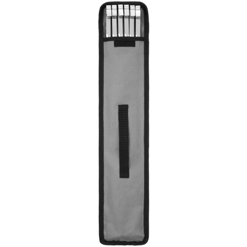 Набор шампуров в чехле Bower, ver.2, серый