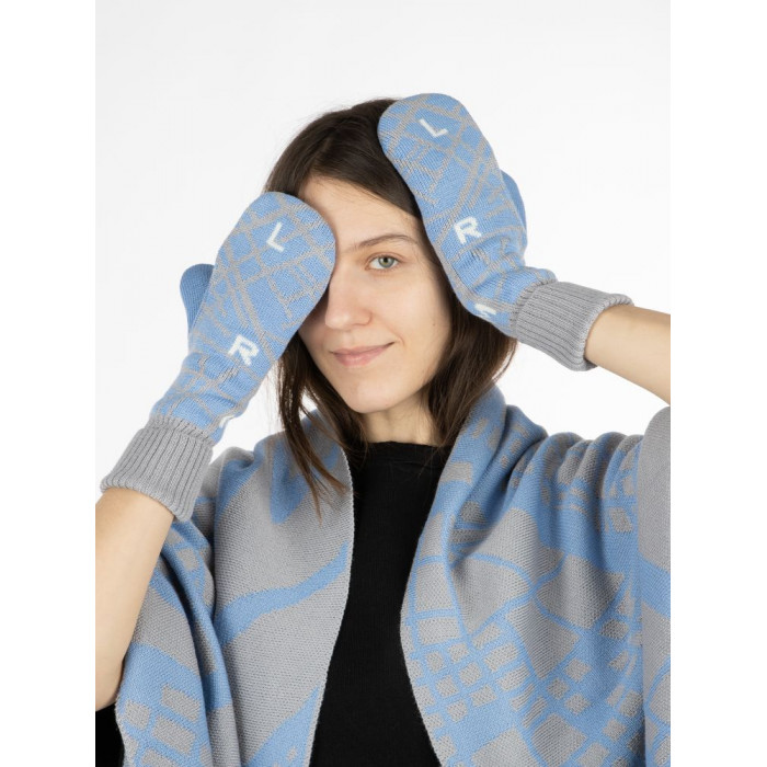 Варежки Joyful на заказ, полушерсть