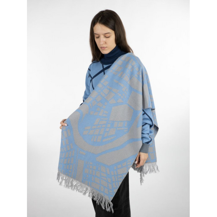 Палантин с бахромой на заказ Rinn Fint, полушерсть