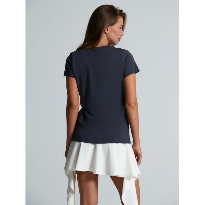 Футболка женская T-bolka Lady, темно-серая (графит), размер XXL