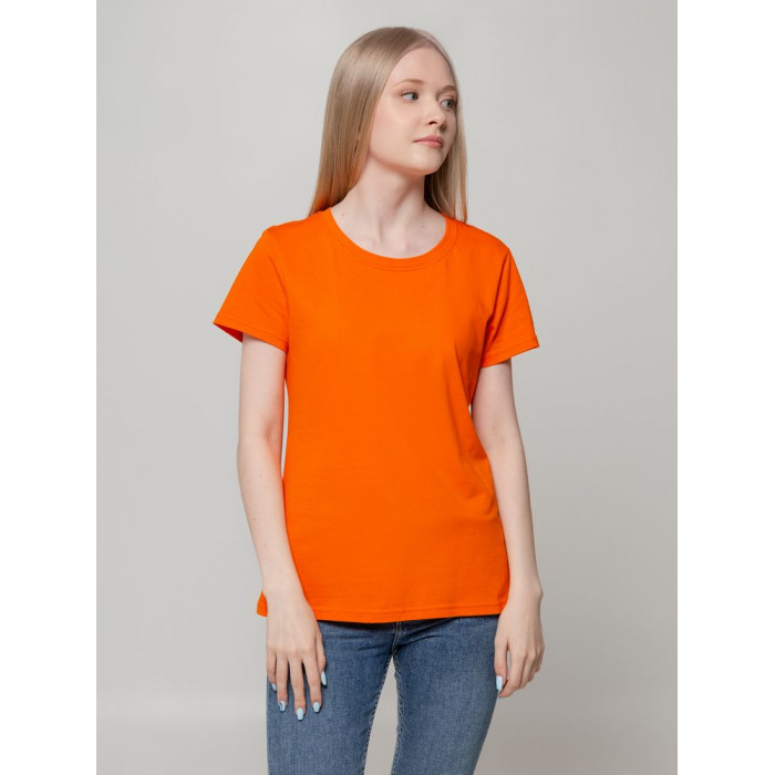 Футболка женская T-bolka Lady оранжевая, размер XL