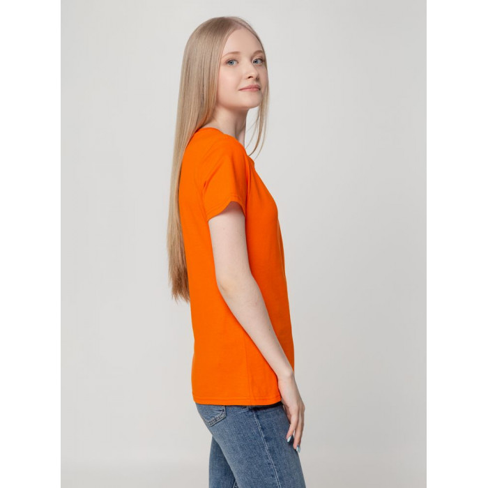 Футболка женская T-bolka Lady оранжевая, размер XL