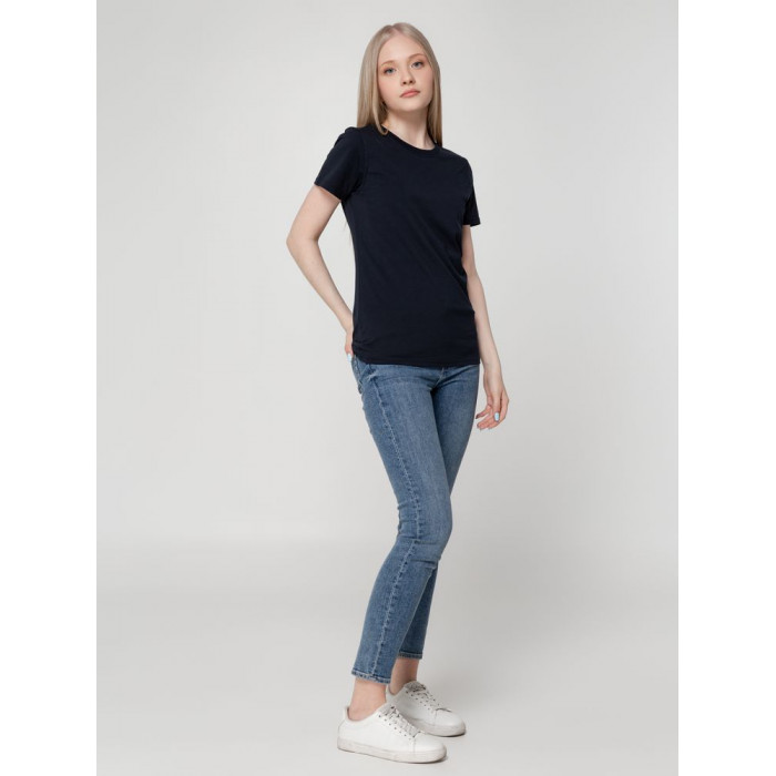 Футболка женская T-bolka Lady темно-синяя, размер XL