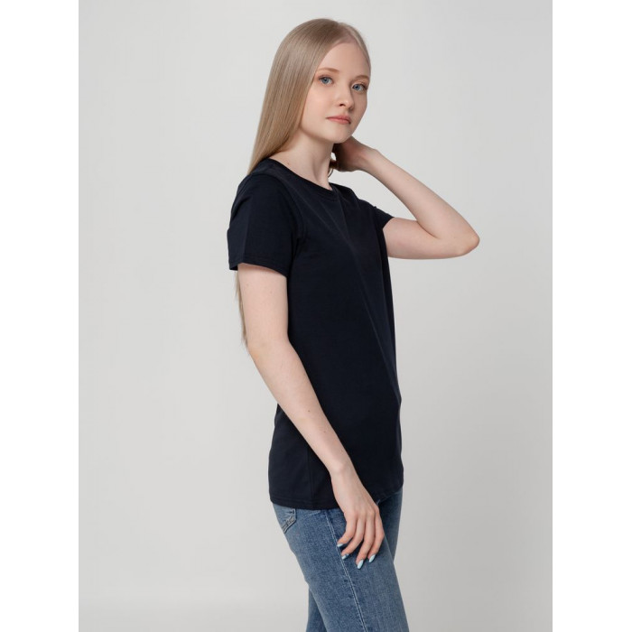 Футболка женская T-bolka Lady темно-синяя, размер XL