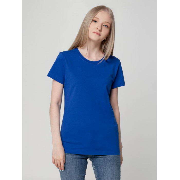 Футболка женская T-bolka Lady ярко-синяя, размер 3XL