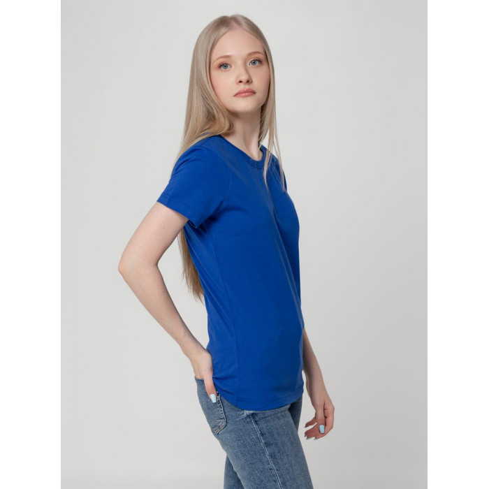 Футболка женская T-bolka Lady ярко-синяя, размер 3XL