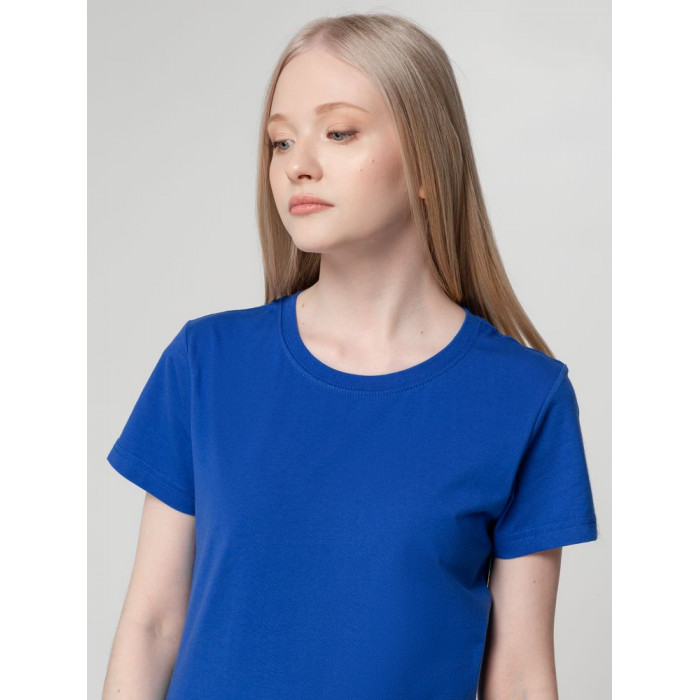 Футболка женская T-bolka Lady ярко-синяя, размер 3XL