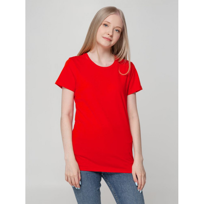 Футболка женская T-bolka Lady красная, размер XL