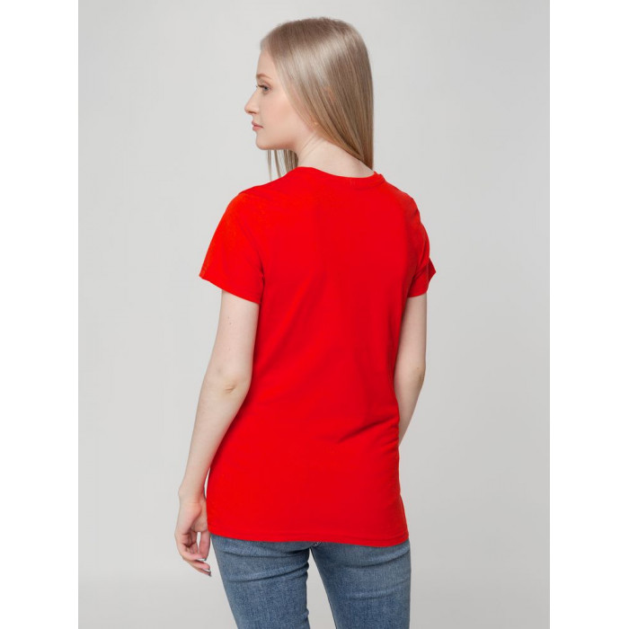 Футболка женская T-bolka Lady красная, размер XL