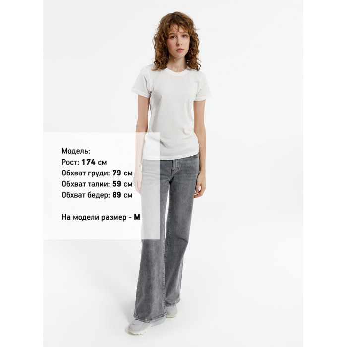 Футболка женская T-bolka Lady, белая (теплый оттенок), размер XXL