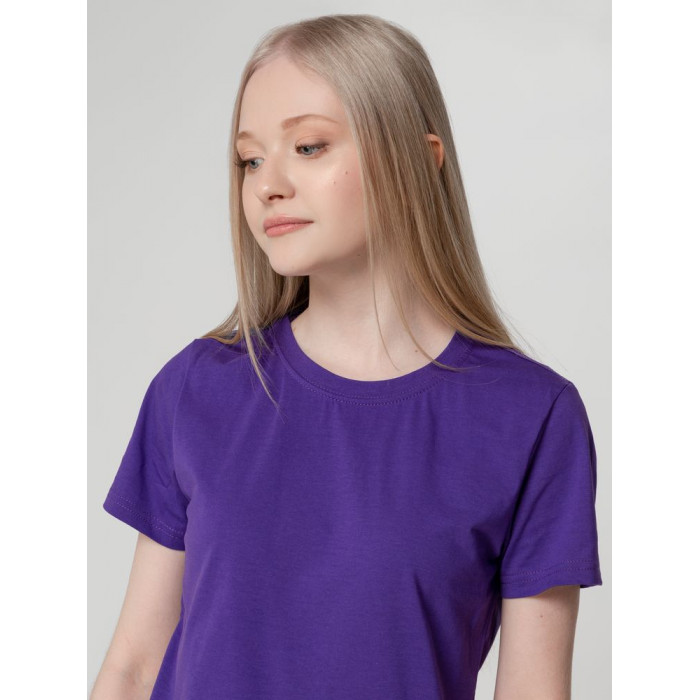 Футболка женская T-bolka Lady фиолетовая, размер 3XL