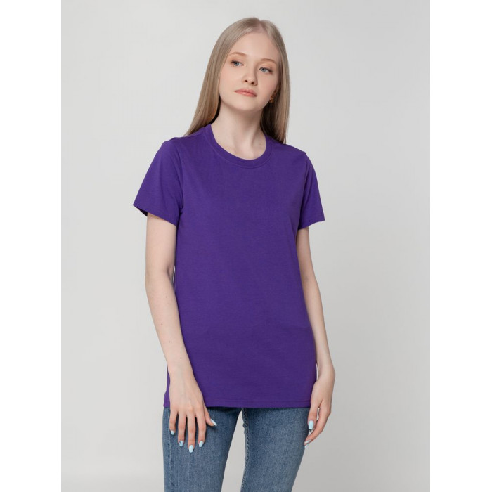 Футболка женская T-bolka Lady фиолетовая, размер 3XL