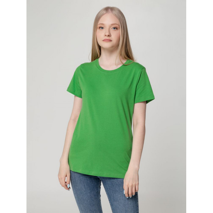 Футболка женская T-bolka Lady ярко-зеленая, размер XL