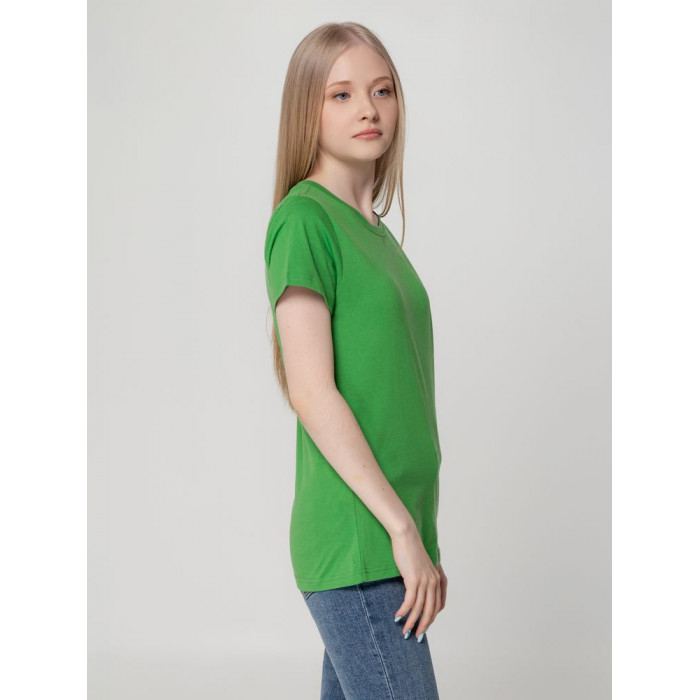 Футболка женская T-bolka Lady ярко-зеленая, размер XL